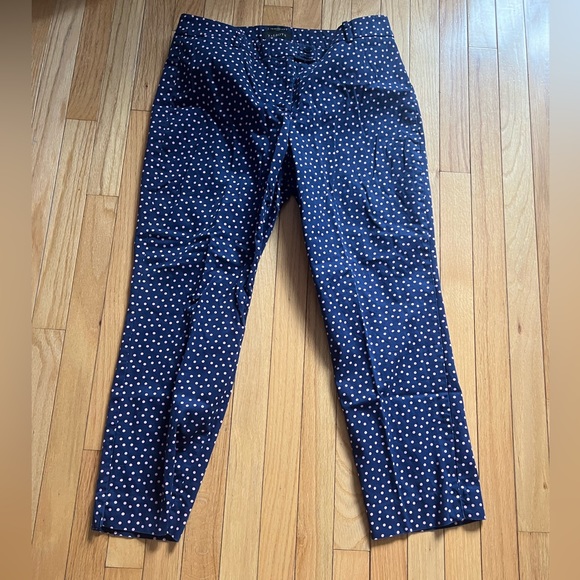 Talbots The Perfect Crop Curvy Polka Dot Pants - Picture 2 of 6